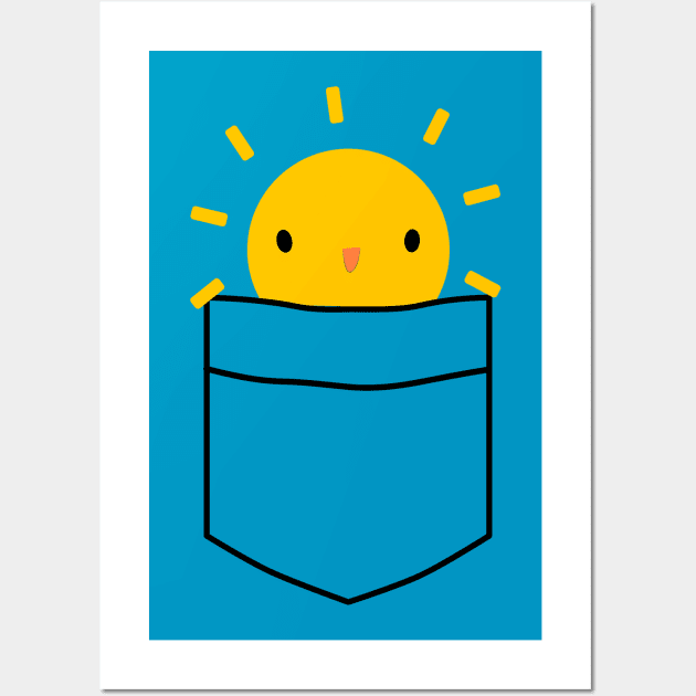 Pocket Full Of Sunshine t-shirt Wall Art by happinessinatee